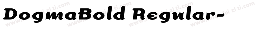 DogmaBold Regular字体转换